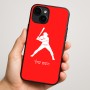 כיסוי בעיצוב אישי עם השם שלך לדגם - Apple iPhone 16 Plus בעיצוב שחקן בייסבול
