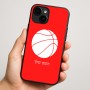 כיסוי בעיצוב אישי עם השם שלך לדגם - Apple iPhone 16 Plus בעיצוב כדורסל