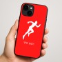 כיסוי בעיצוב אישי עם השם שלך לדגם - Apple iPhone 16 Plus בעיצוב רץ