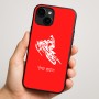 כיסוי בעיצוב אישי עם השם שלך לדגם - Apple iPhone 16 Plus בעיצוב אופנוע שלג