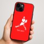 כיסוי בעיצוב אישי עם השם שלך לדגם - Apple iPhone 16 Plus בעיצוב שחקן טניס