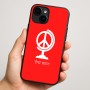 כיסוי בעיצוב אישי עם השם שלך לדגם - Apple iPhone 16 Plus בעיצוב גלובוסי שלום