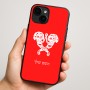 כיסוי בעיצוב אישי עם השם שלך לדגם - Apple iPhone 16 Plus בעיצוב פרחי קרן