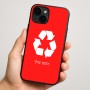 כיסוי בעיצוב אישי עם השם שלך לדגם - Apple iPhone 16 Plus בעיצוב למחזר