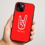 כיסוי בעיצוב אישי עם השם שלך לדגם - Apple iPhone 16 Plus בעיצוב יד סלע