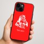 כיסוי בעיצוב אישי עם השם שלך לדגם - Apple iPhone 16 Plus בעיצוב סנטה קלאוס
