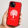 כיסוי בעיצוב אישי עם השם שלך לדגם - Apple iPhone 16 Plus בעיצוב עץ