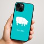 כיסוי בעיצוב אישי עם השם שלך לדגם - Apple iPhone 16 Plus בעיצוב חזיר