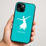 כיסוי בעיצוב אישי עם השם שלך לדגם - Apple iPhone 16 Plus בעיצוב בלרינה