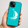 כיסוי בעיצוב אישי עם השם שלך לדגם - Apple iPhone 16 Plus בעיצוב סירה