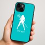 כיסוי בעיצוב אישי עם השם שלך לדגם - Apple iPhone 16 Plus בעיצוב אישה שטן