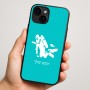 כיסוי בעיצוב אישי עם השם שלך לדגם - Apple iPhone 16 Plus בעיצוב צוללן