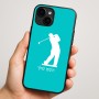 כיסוי בעיצוב אישי עם השם שלך לדגם - Apple iPhone 16 Plus בעיצוב שחקן גולף