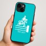 כיסוי בעיצוב אישי עם השם שלך לדגם - Apple iPhone 16 Plus בעיצוב רוכב סוסים