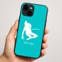 כיסוי בעיצוב אישי עם השם שלך לדגם - Apple iPhone 16 Plus בעיצוב סקי
