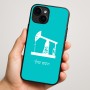 כיסוי בעיצוב אישי עם השם שלך לדגם - Apple iPhone 16 Plus בעיצוב באר נפט