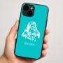 כיסוי בעיצוב אישי עם השם שלך לדגם - Apple iPhone 16 Plus בעיצוב סנטה קלאוס