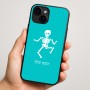 כיסוי בעיצוב אישי עם השם שלך לדגם - Apple iPhone 16 Plus בעיצוב סקלטון