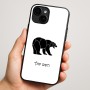 כיסוי בעיצוב אישי עם השם שלך לדגם - Apple iPhone 16 Plus בעיצוב דוב