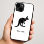 כיסוי בעיצוב אישי עם השם שלך לדגם - Apple iPhone 16 Plus בעיצוב קנגורו