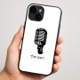כיסוי בעיצוב אישי עם השם שלך לדגם - Apple iPhone 16 Plus בעיצוב מיקרופון