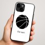כיסוי בעיצוב אישי עם השם שלך לדגם - Apple iPhone 16 Plus בעיצוב כדורסל