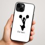 כיסוי בעיצוב אישי עם השם שלך לדגם - Apple iPhone 16 Plus בעיצוב מעודדת
