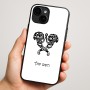 כיסוי בעיצוב אישי עם השם שלך לדגם - Apple iPhone 16 Plus בעיצוב פרחי קרן