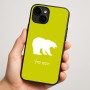 כיסוי בעיצוב אישי עם השם שלך לדגם - Apple iPhone 16 Plus בעיצוב דוב