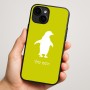 כיסוי בעיצוב אישי עם השם שלך לדגם - Apple iPhone 16 Plus בעיצוב פינגווין