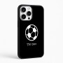 כיסוי בעיצוב אישי עם השם שלך לדגם - Apple iPhone 16 Pro Max בעיצוב כדורגל כדור כדורגל