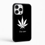 כיסוי בעיצוב אישי עם השם שלך לדגם - Apple iPhone 16 Pro Max בעיצוב עלה מריחואנה - גראס