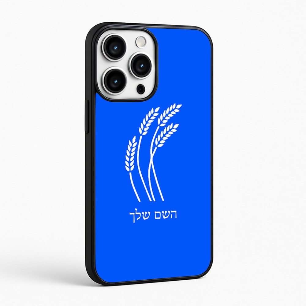 כיסוי בעיצוב אישי עם השם שלך לדגם - Apple iPhone 16 Pro Max בעיצוב חיטה גלית זהב