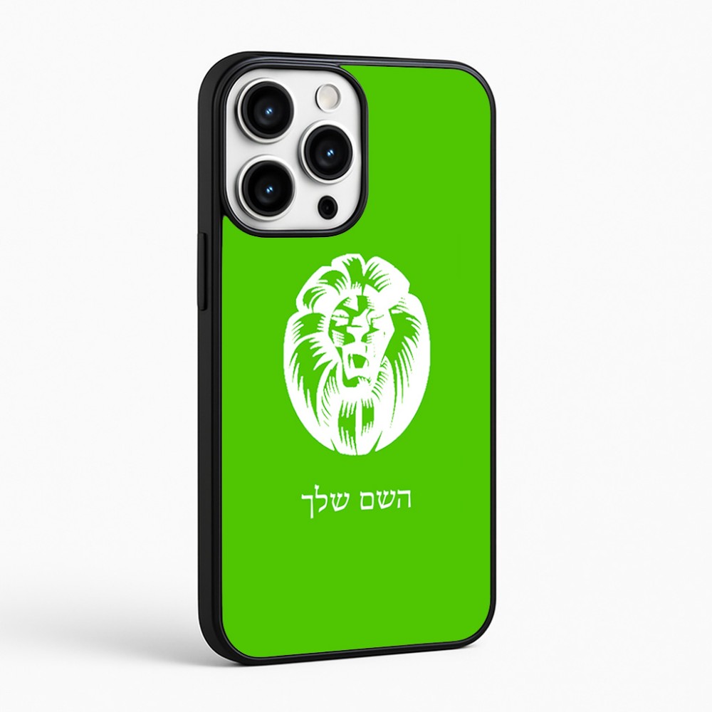 כיסוי בעיצוב אישי עם השם שלך לדגם - Apple iPhone 16 Pro Max בעיצוב פני אריה