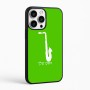 כיסוי בעיצוב אישי עם השם שלך לדגם - Apple iPhone 16 Pro Max בעיצוב סקסופון
