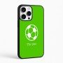 כיסוי בעיצוב אישי עם השם שלך לדגם - Apple iPhone 16 Pro Max בעיצוב כדורגל כדור כדורגל
