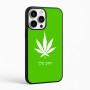 כיסוי בעיצוב אישי עם השם שלך לדגם - Apple iPhone 16 Pro Max בעיצוב עלה מריחואנה - גראס