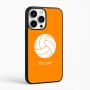 כיסוי בעיצוב אישי עם השם שלך לדגם - Apple iPhone 16 Pro Max בעיצוב כדור כדורעף
