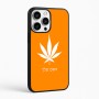 כיסוי בעיצוב אישי עם השם שלך לדגם - Apple iPhone 16 Pro Max בעיצוב עלה מריחואנה - גראס