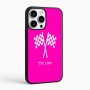 כיסוי בעיצוב אישי עם השם שלך לדגם - Apple iPhone 16 Pro Max בעיצוב דגל המירוץ