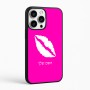 כיסוי בעיצוב אישי עם השם שלך לדגם - Apple iPhone 16 Pro Max בעיצוב שפתיים - נשיקה