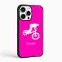כיסוי בעיצוב אישי עם השם שלך לדגם - Apple iPhone 16 Pro Max בעיצוב רוכב אופניים