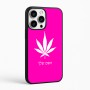 כיסוי בעיצוב אישי עם השם שלך לדגם - Apple iPhone 16 Pro Max בעיצוב עלה מריחואנה - גראס