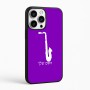 כיסוי בעיצוב אישי עם השם שלך לדגם - Apple iPhone 16 Pro Max בעיצוב סקסופון