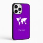 כיסוי בעיצוב אישי עם השם שלך לדגם - Apple iPhone 16 Pro Max בעיצוב מפת העולם