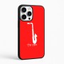 כיסוי בעיצוב אישי עם השם שלך לדגם - Apple iPhone 16 Pro Max בעיצוב סקסופון