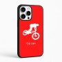 כיסוי בעיצוב אישי עם השם שלך לדגם - Apple iPhone 16 Pro Max בעיצוב רוכב אופניים