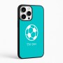 כיסוי בעיצוב אישי עם השם שלך לדגם - Apple iPhone 16 Pro Max בעיצוב כדורגל כדור כדורגל