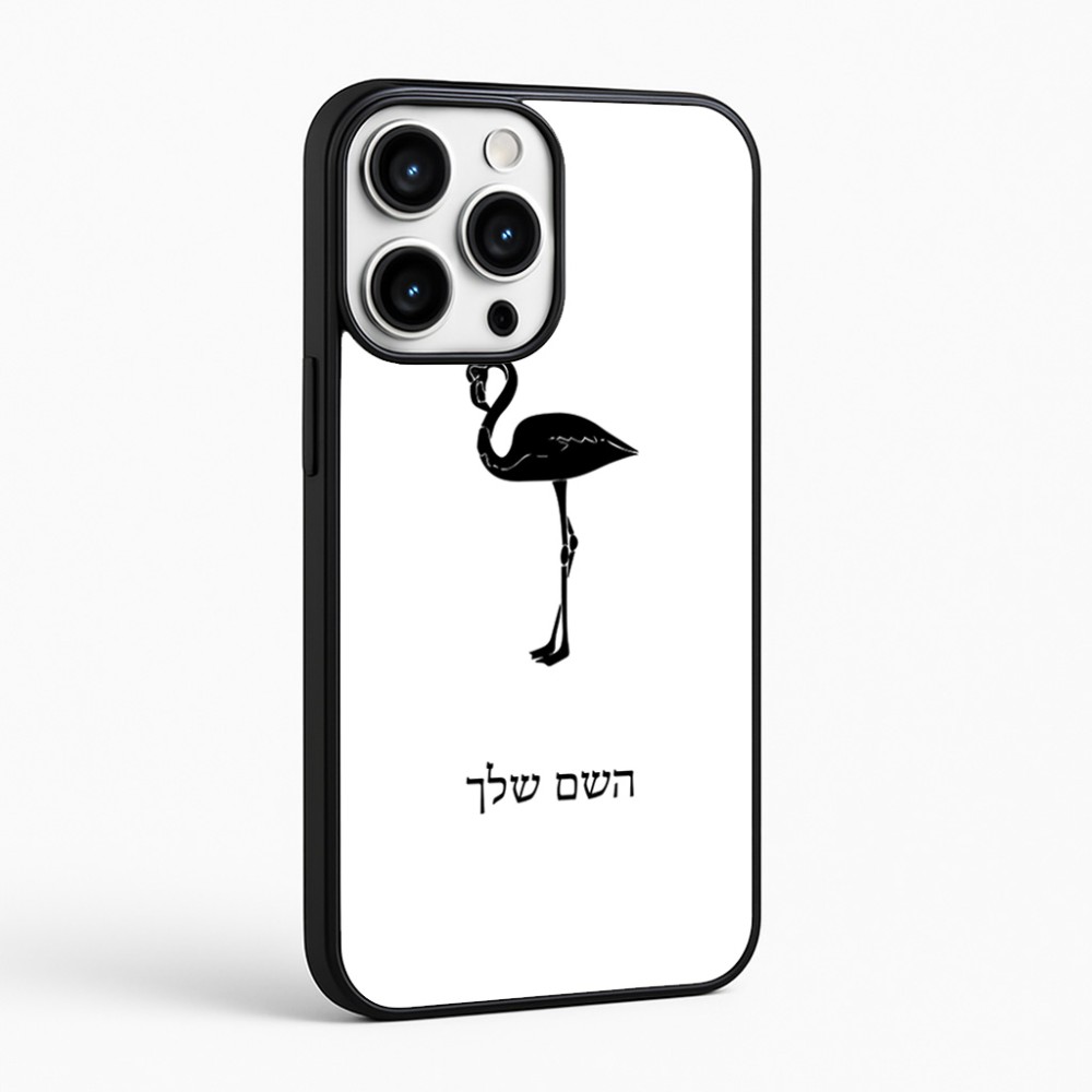כיסוי בעיצוב אישי עם השם שלך לדגם - Apple iPhone 16 Pro Max בעיצוב אנפה
