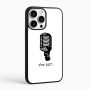 כיסוי בעיצוב אישי עם השם שלך לדגם - Apple iPhone 16 Pro Max בעיצוב מיקרופון